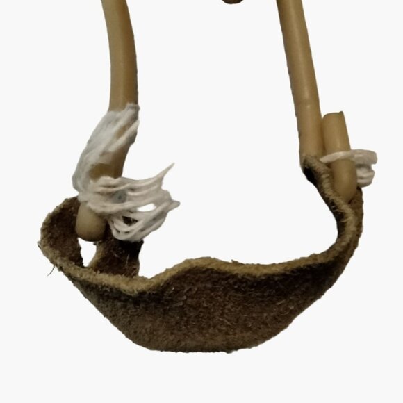 Handmade Wooden Slingshot Rubber Strands Leather Catapult- need initials and rul - Picture 4 of 4
